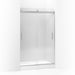 KOHLER K-706010-L Levity Sliding shower door, 74" H x 44-5/8 - 47-5/8" W, with 3/8" thick Crystal Clear glass and blade...