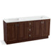 KOHLER K-99538-TK-1WE Poplin 72" bathroom vanity cabinet with toe kick, 4 doors and 3 drawers