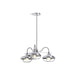 KOHLER 23662-CH03-CPL Modern Farm Three-Light Chandelier in Polished Chrome