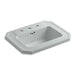 KOHLER K-2325-8-95 Kathryn Drop-in bathroom sink with 8" widespread faucet holes