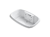 KOHLER K-1457-AH-0 Portrait 67" x 42" drop-in Effervescence bath with spa package