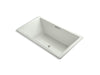 KOHLER K-1174-G-NY Underscore Rectangle 72" x 42" drop-in BubbleMassage(TM) Air Bath with center drain