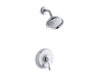 KOHLER TS12014-4-CP Fairfax Rite-Temp(R) Shower Valve Trim With Lever Handle And 2.5 Gpm Showerhead in Polished Chrome