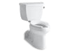 KOHLER 3578-RA-0 Barrington Comfort Height Two-Piece Elongated Chair Height Toilet With Concealed Trapway in White