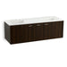 KOHLER K-99548-SD-1WJ Jute 60" wall-hung bathroom vanity cabinet with 2 doors and 1 split drawer
