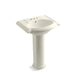 KOHLER 2286-4 Devonshire 24" pedestal bathroom sink with 4" centerset faucet holes