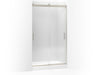 KOHLER K-706011-L Levity Sliding shower door, 82" H x 44-5/8 - 47-5/8" W, with 3/8" thick Crystal Clear glass