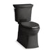 KOHLER 5709-7 Corbelle Comfort Height Continuousclean Two-Piece Elongated 1.28 Gpf Chair Height Toilet With Continuousclean Technology in Black