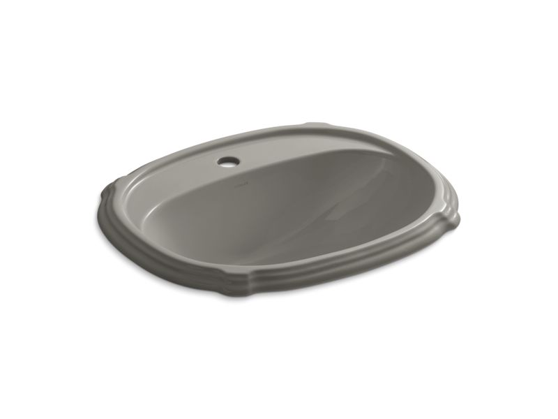 KOHLER K-2189-1-K4 Portrait Drop-in bathroom sink with single faucet hole