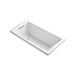KOHLER K-1167-VB Underscore 60" x 30" drop-in VibrAcoustic bath