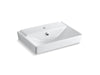 KOHLER 5027-1-0 R?¬ve 23" Pedestal Bathroom Sink Basin With Single Faucet Hole in White