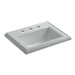 KOHLER K-2241-8 Memoirs Classic Classic drop-in bathroom sink with 8" widespread faucet holes