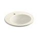 KOHLER K-2202-1 Brookline 19" diameter drop-in bathroom sink with single faucet hole
