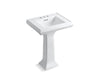 KOHLER 2238-4 Memoirs Classic 24" pedestal bathroom sink with 4" centerset faucet holes
