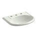 KOHLER K-2279-8-NY Devonshire Drop-in bathroom sink with 8" widespread faucet holes
