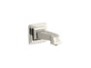 KOHLER 13139-B-SN Pinstripe Wall-Mount 6-7/8" Non-Diverter Bath Spout in Vibrant Polished Nickel