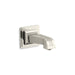 KOHLER 13139-B-SN Pinstripe Wall-Mount 6-7/8" Non-Diverter Bath Spout in Vibrant Polished Nickel