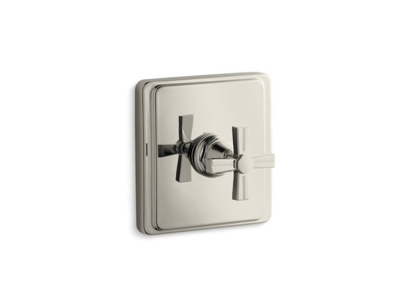 KOHLER K-T13173-3B Pinstripe Valve trim with cross handle for thermostatic valve, requires valve