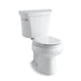 KOHLER 3977-0 Wellworth Two-Piece Round-Front 1.6 Gpf Toilet in White