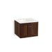 KOHLER K-99513-1WE Damask 24" wall-hung bathroom vanity cabinet with 2 doors