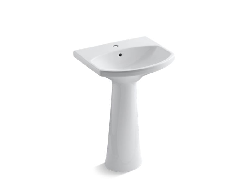 KOHLER 2362-1 Cimarron Pedestal bathroom sink with single faucet hole
