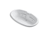 KOHLER K-1148-CD-0 7242 72" x 42" oval drop-in whirlpool with custom pump location