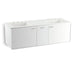 KOHLER K-99548-SD-1WA Jute 60" wall-hung bathroom vanity cabinet with 2 doors and 1 split drawer