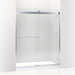 KOHLER K-706167-L Levity Sliding shower door, 74" H x 56-5/8 - 59-5/8" W, with 5/16" thick Crystal Clear glass