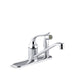 KOHLER P15173-F-CP Coralais Single-Handle Kitchen Sink Faucet With Sidespray Through Escutcheon And 8-1/2" Swing Spout, Project Pack in Polished Chrome