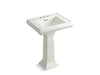 KOHLER 2238-4 Memoirs Classic 24" pedestal bathroom sink with 4" centerset faucet holes