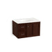 KOHLER K-99517-L-1WG Damask 30" wall-hung bathroom vanity cabinet with 1 door and 2 drawers on left