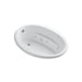 KOHLER K-1162-S1H-0 Sunward 60" x 42" oval drop-in whirlpool with heater