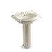 KOHLER 2286-4 Devonshire 24" pedestal bathroom sink with 4" centerset faucet holes
