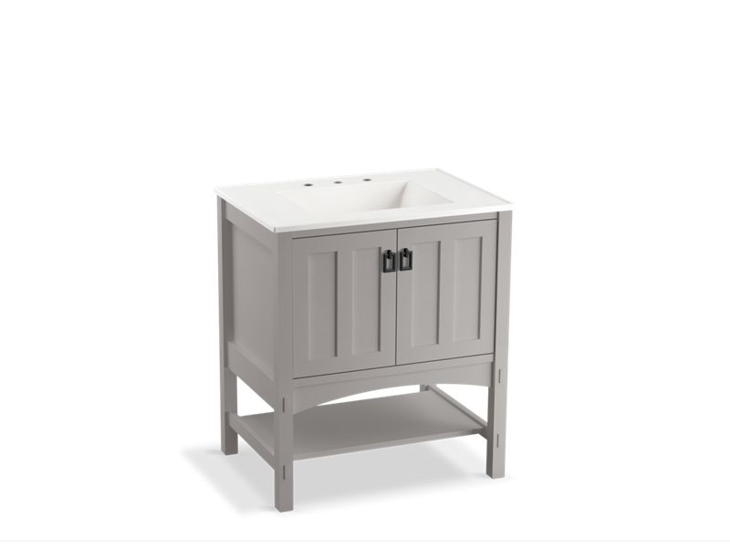 KOHLER K-99553-1WT Marabou 30" bathroom vanity cabinet with 2 doors