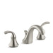 KOHLER 10273-4-BN Fort?? Widespread Bathroom Sink Faucet With Sculpted Lever Handles in Vibrant Brushed Nickel
