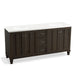 KOHLER K-99525-LG-1WC Damask 72" bathroom vanity cabinet with furniture legs, 4 doors and 3 drawers