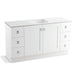 KOHLER K-99536-TK-1WA Poplin 60" bathroom vanity cabinet with toe kick, 2 doors and 6 drawers