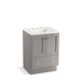 KOHLER K-99527-TK-1WT Poplin 24" bathroom vanity cabinet with toe kick, 2 doors and 1 drawer