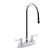 KOHLER K-400T70-4AKA Triton Bowe 1.0 gpm centerset bathroom sink faucet with aerated flow, gooseneck spout and lever handles, drain not included