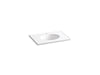 KOHLER K-2796-1 Ceramic/Impressions 31" oval vanity-top bathroom sink with single faucet hole