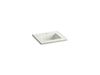 KOHLER K-2777-1-G82 Ceramic/Impressions 25" rectangular vanity-top bathroom sink with single faucet hole