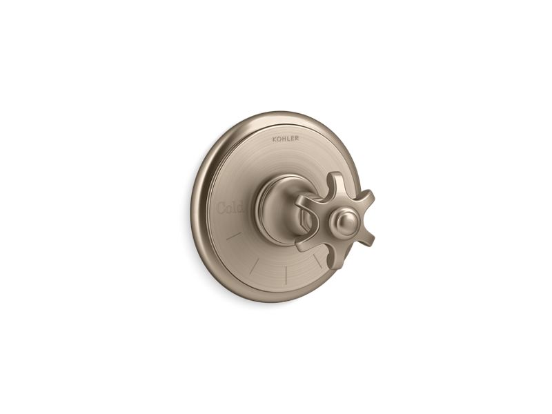 KOHLER K-T72769-3M Artifacts Thermostatic valve trim with prong handle