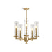 KOHLER 23347-CH05-BGL Damask Five-Light Chandelier in Moderne Brushed Gold