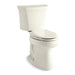 KOHLER 3999-RZ-96 Highline Comfort Height Two-Piece Elongated 1.28 Gpf Chair Height Toilet With Right-Hand Trip Lever, Tank Cover Locks, And Insulated Tank in Biscuit