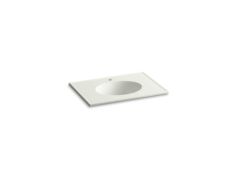 KOHLER K-2796-1 Ceramic/Impressions 31" oval vanity-top bathroom sink with single faucet hole
