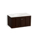 KOHLER K-99518-1WB Damask 36" wall-hung bathroom vanity cabinet with 2 doors