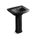 KOHLER 2359-4 Archer Pedestal bathroom sink with 4" centerset faucet holes