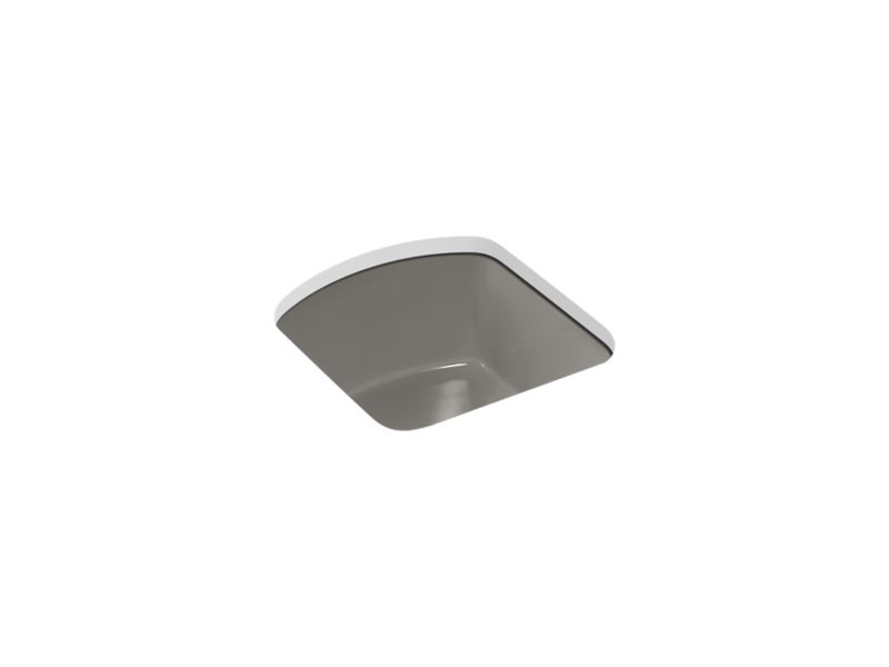 KOHLER K-5848 Napa 18-3/4" x 18-11/16" x 9-5/8" Undermount bar sink with no faucet holes