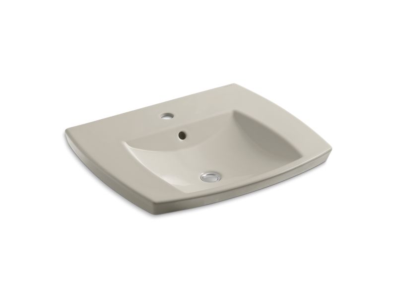 KOHLER K-2381-1-G9 Kelston Drop-in bathroom sink with single faucet hole