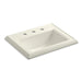 KOHLER K-2241-8 Memoirs Classic Classic drop-in bathroom sink with 8" widespread faucet holes